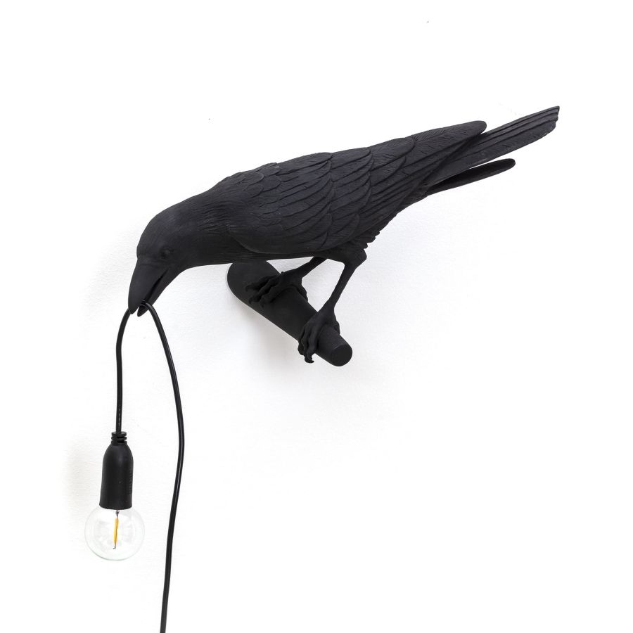 Seletti Bird Lamp Black Looking Left Black Friday