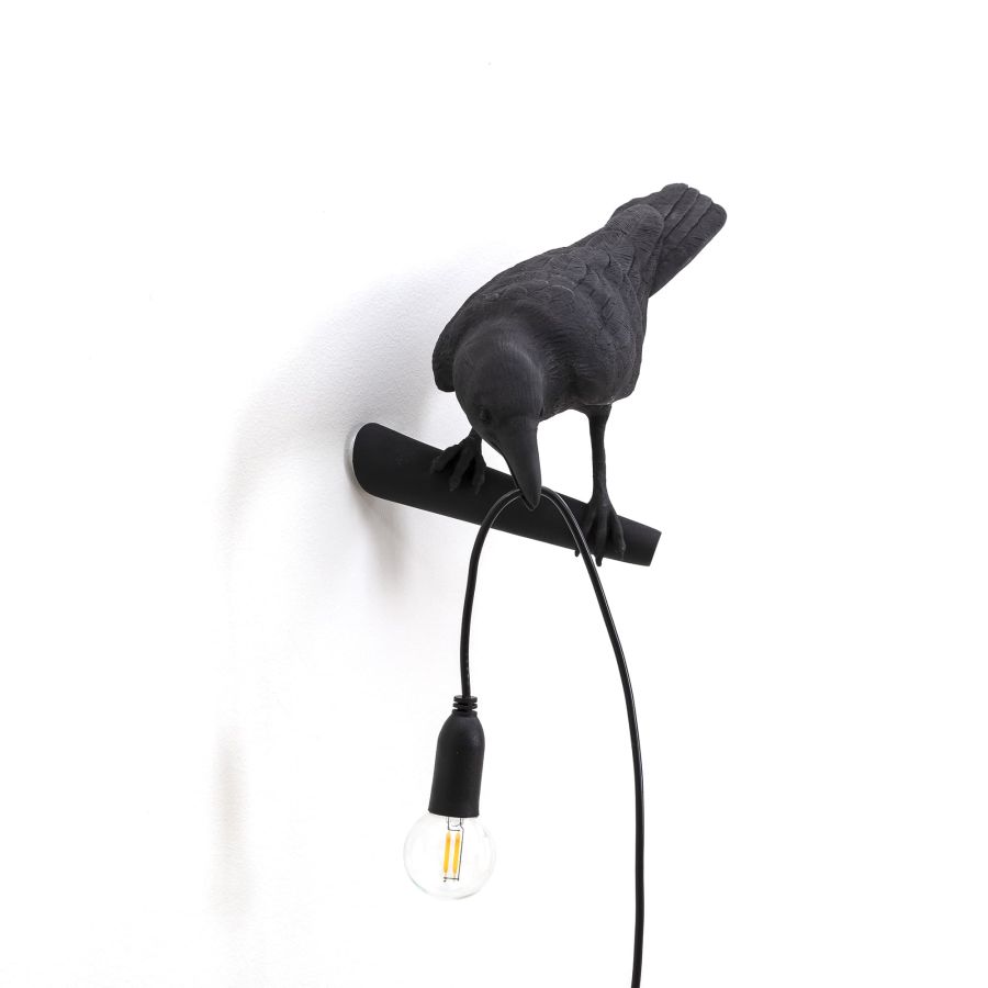 Seletti Bird Lamp Black Looking Left Black Friday