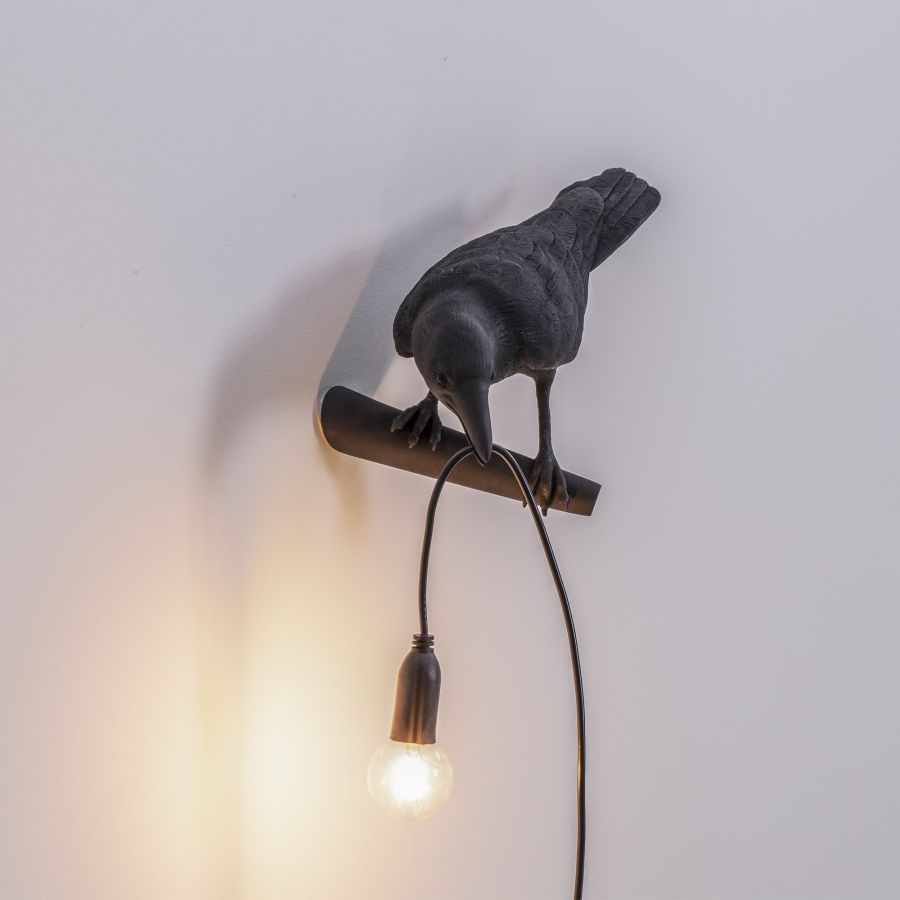 Seletti Bird Lamp Black Looking Left Black Friday
