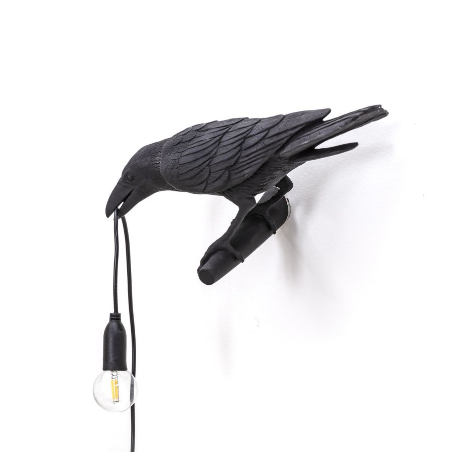 Seletti Bird Lamp Black Looking Left Black Friday