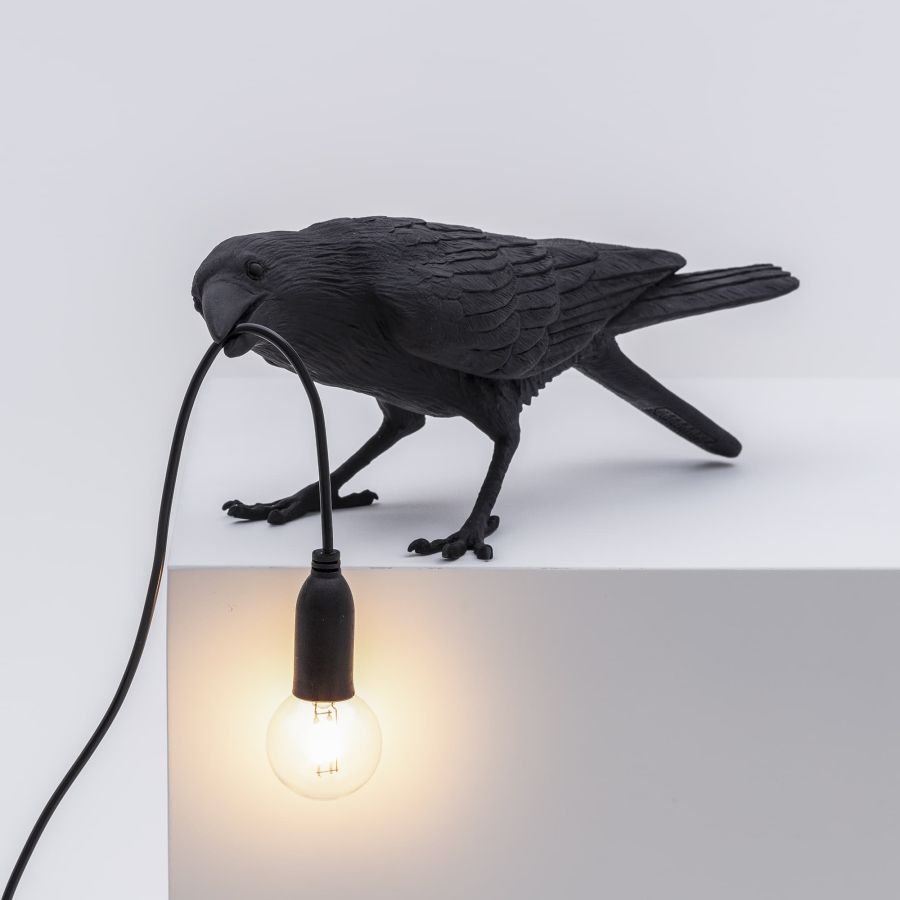 Seletti Bird Lamp Black Playing OUTDOOR Cyber Monday