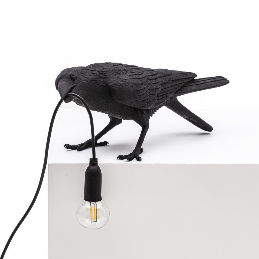 Seletti Bird Lamp Black Playing OUTDOOR Cyber Monday