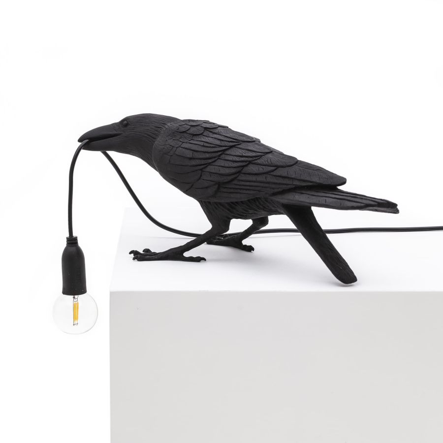 Seletti Bird Lamp Black Playing OUTDOOR Cyber Monday