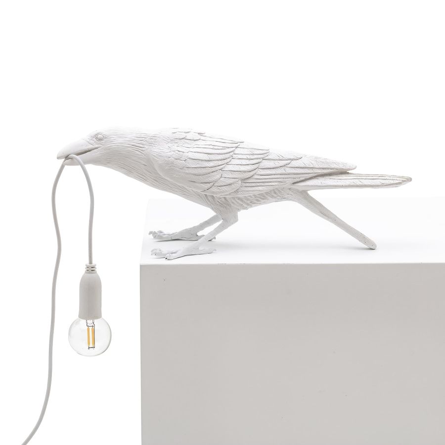 Seletti Bird Lamp White Playing OUTDOOR Offerta Anniversario