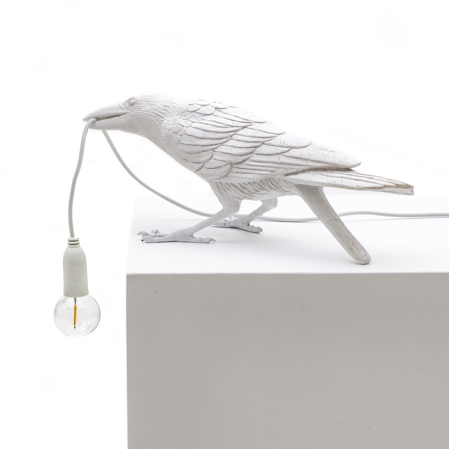 Seletti Bird Lamp White Playing OUTDOOR Offerta Anniversario