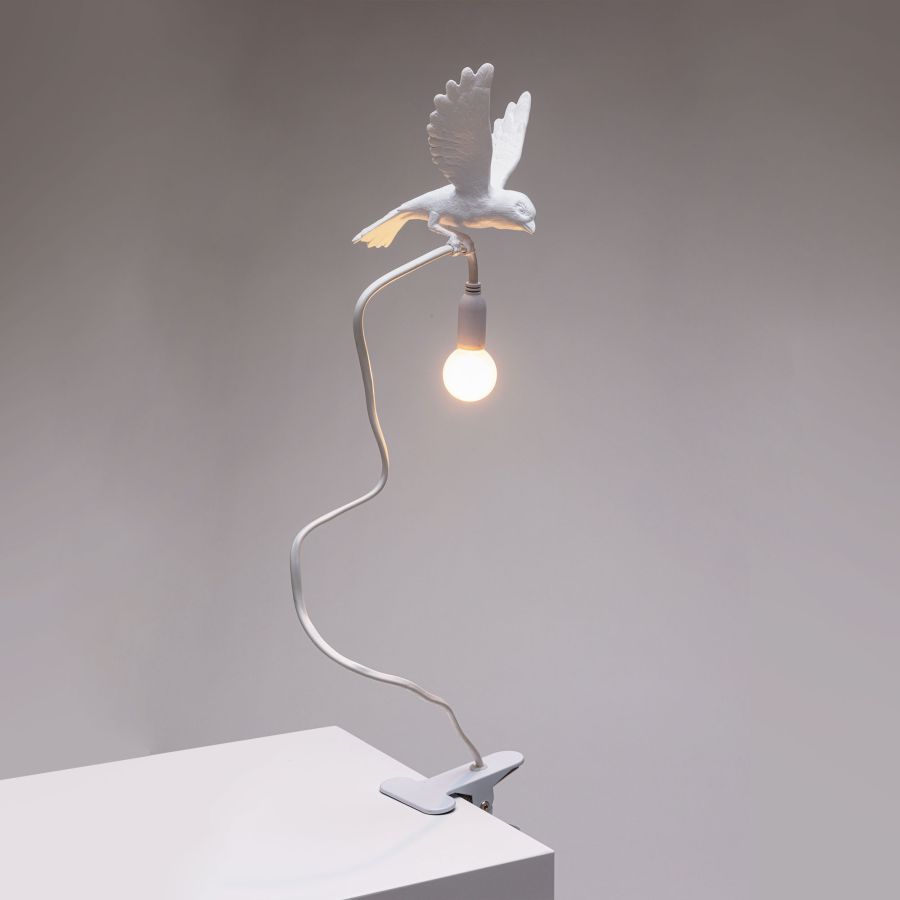 Seletti Sparrow Lamp with Clamp Vendita calda