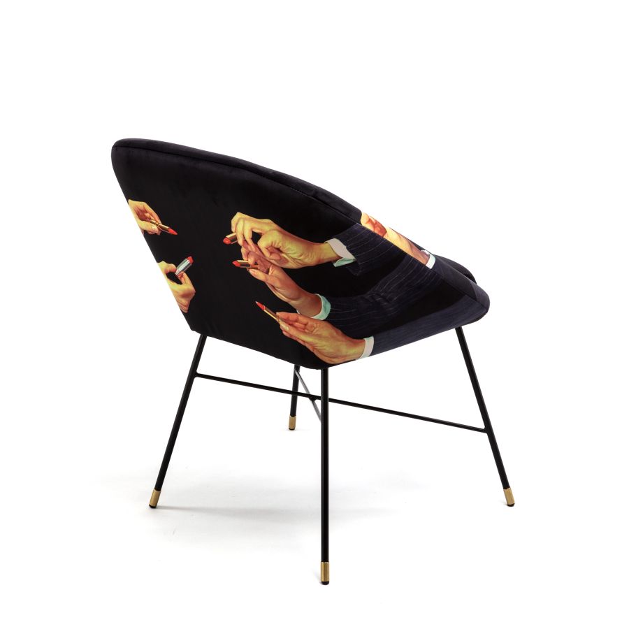 Seletti Padded Chair Lipsticks Black Officina