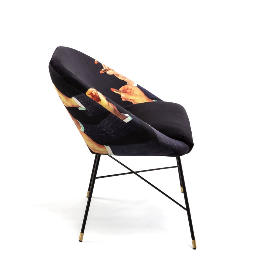 Seletti Padded Chair Lipsticks Black Officina