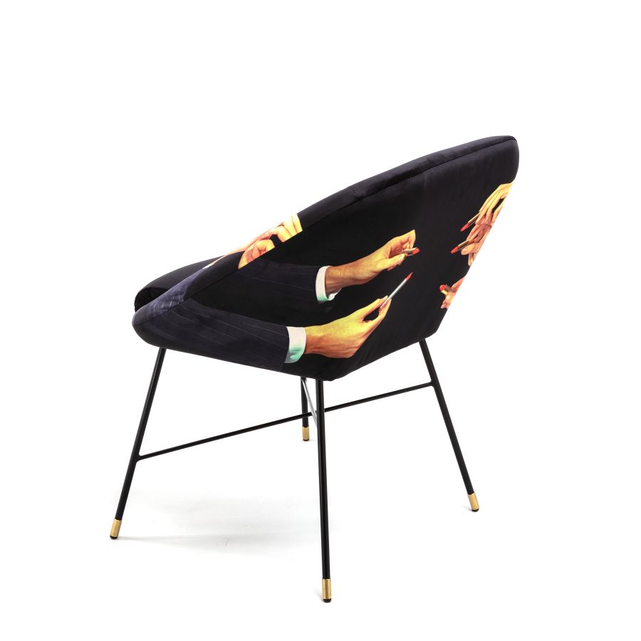 Seletti Padded Chair Lipsticks Black Officina