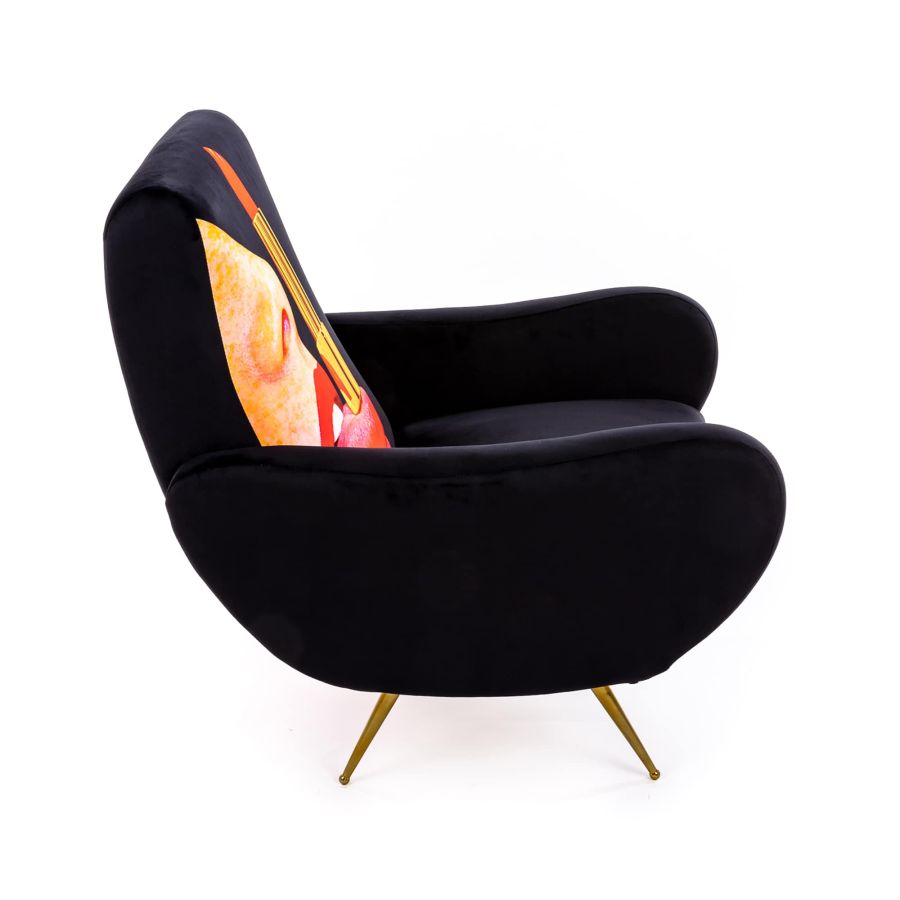 Seletti Armchair Tongue Black Limitato a 3 giorni