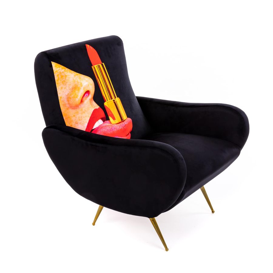 Seletti Armchair Tongue Black Limitato a 3 giorni