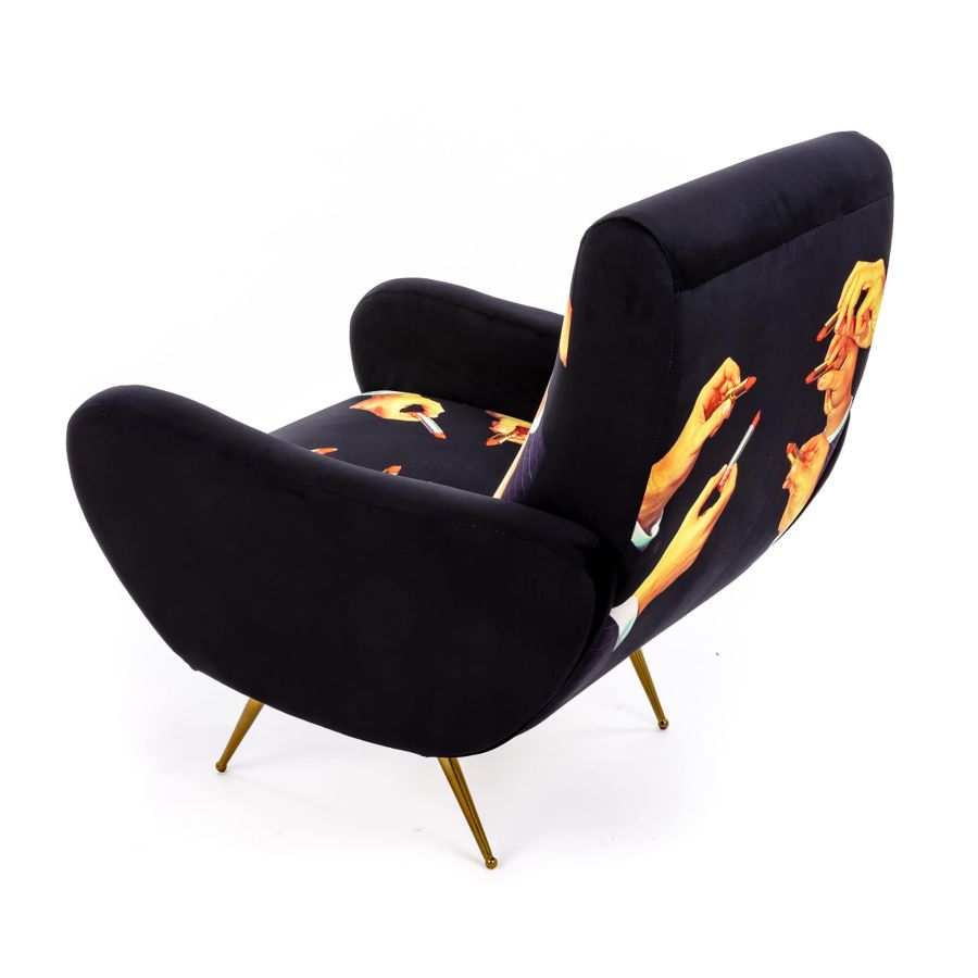 Seletti Armchair Lipstick Black In vendita