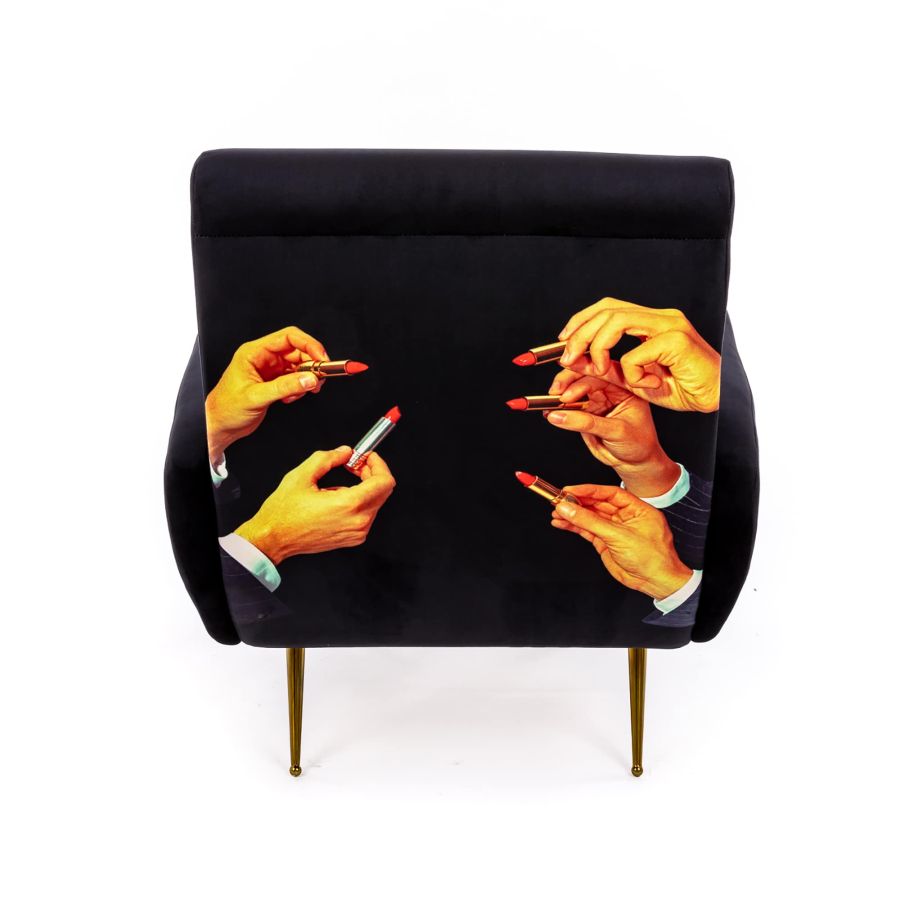 Seletti Armchair Lipstick Black In vendita