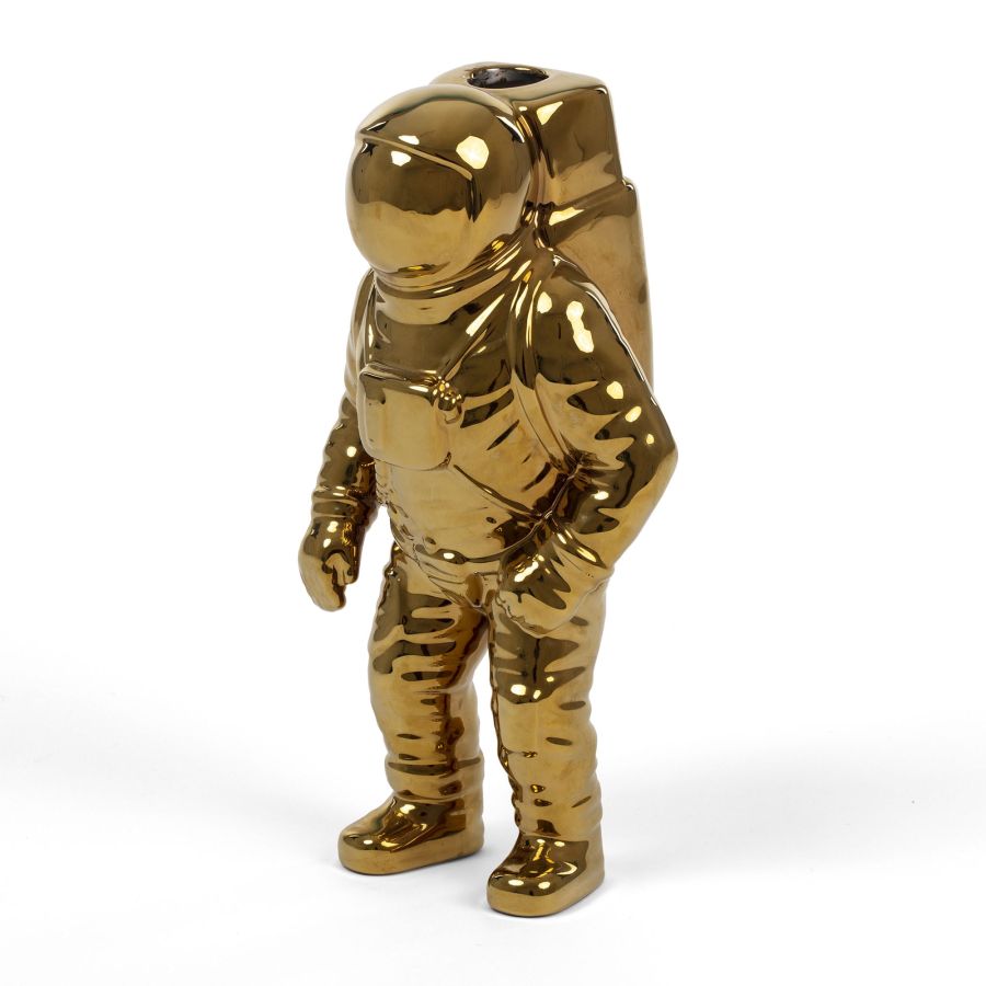 Seletti Cosmic Diner Starman Vase Gold Pezzi Unici