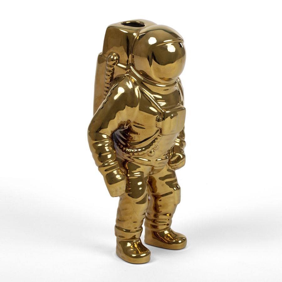 Seletti Cosmic Diner Starman Vase Gold Pezzi Unici