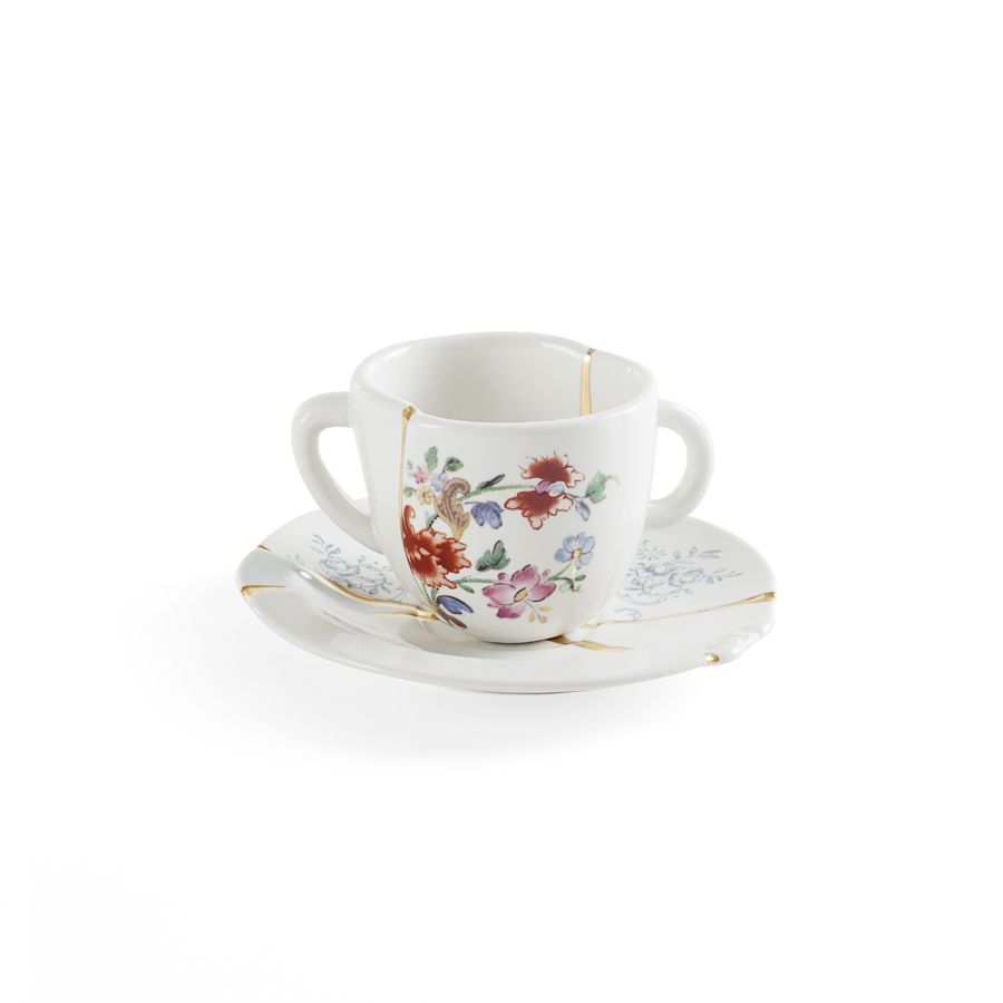 Seletti Kintsugi Coffee cup with saucer Vendite Flash