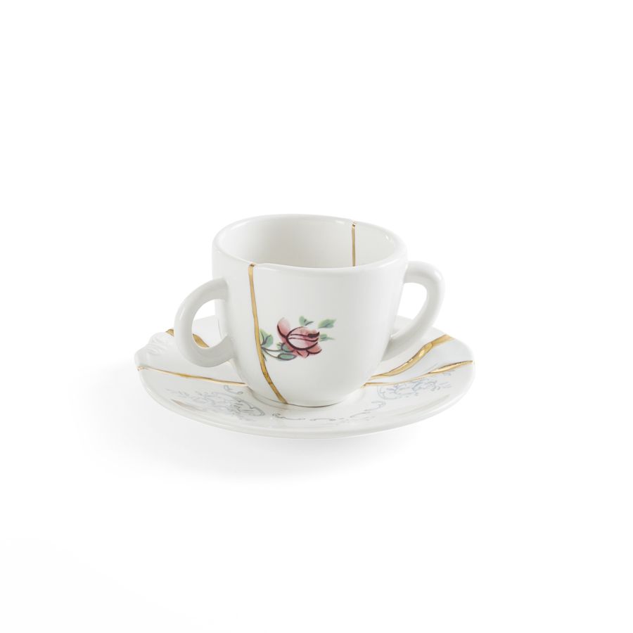 Seletti Kintsugi Coffee cup with saucer Vendite Flash