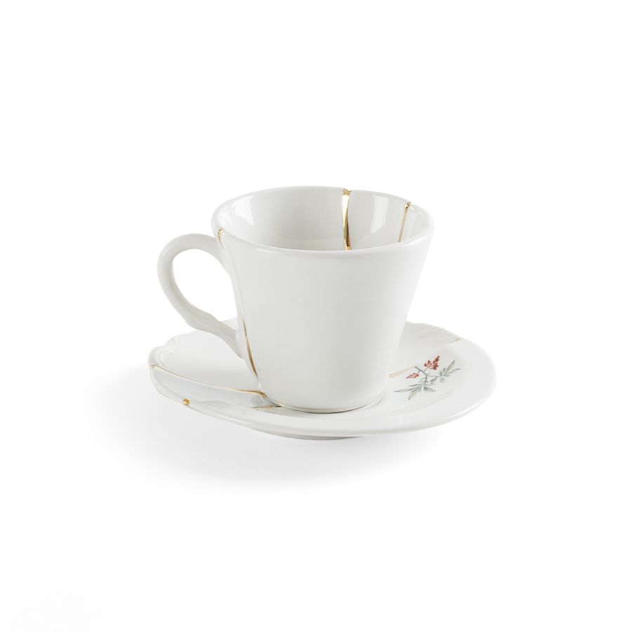 Seletti Kintsugi Coffee cup with saucer Negozio