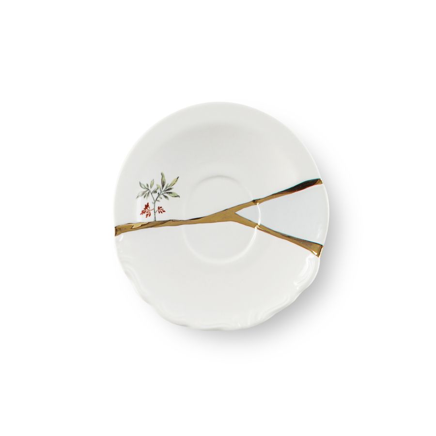 Seletti Kintsugi Coffee cup with saucer In Saldo