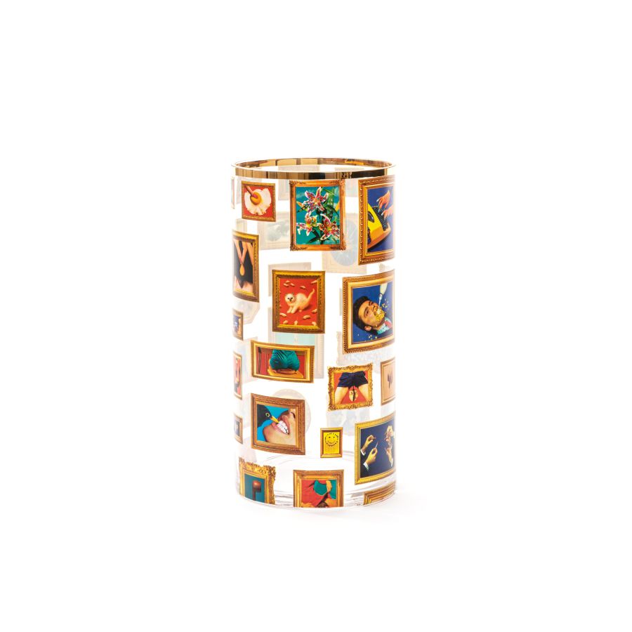 Seletti Glass Vase Frames Cylindrical medium Black Friday