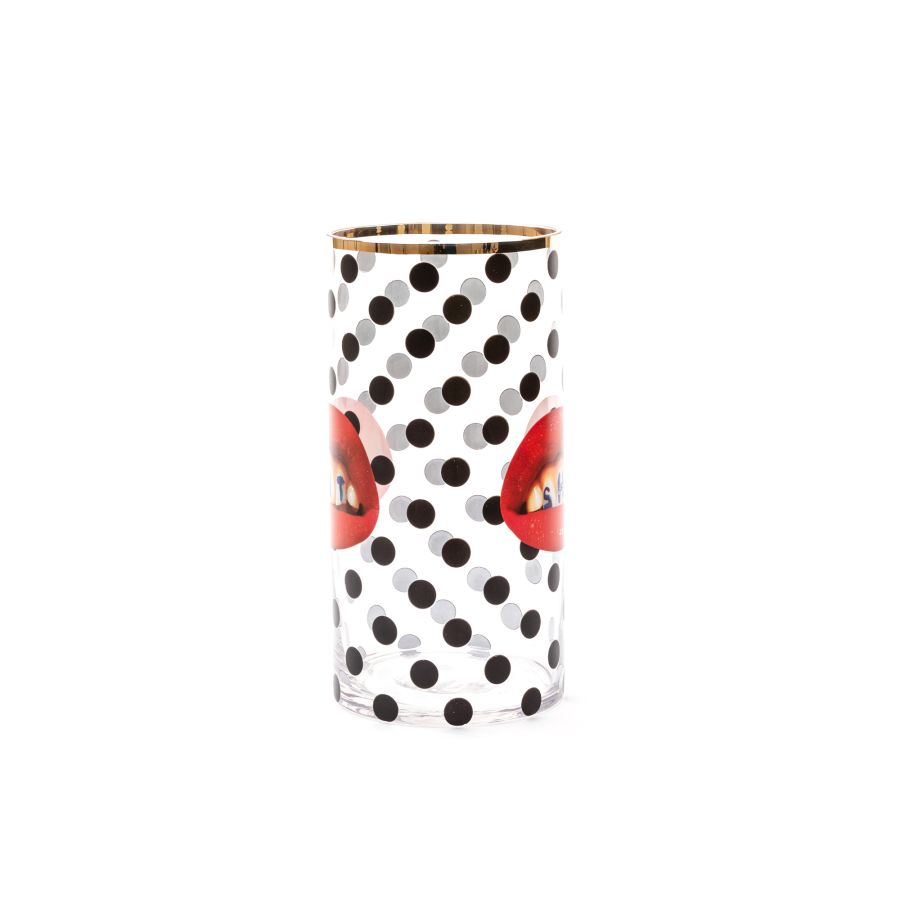 Seletti Glass Vase Roses Cylindrical small Offerta Anniversario