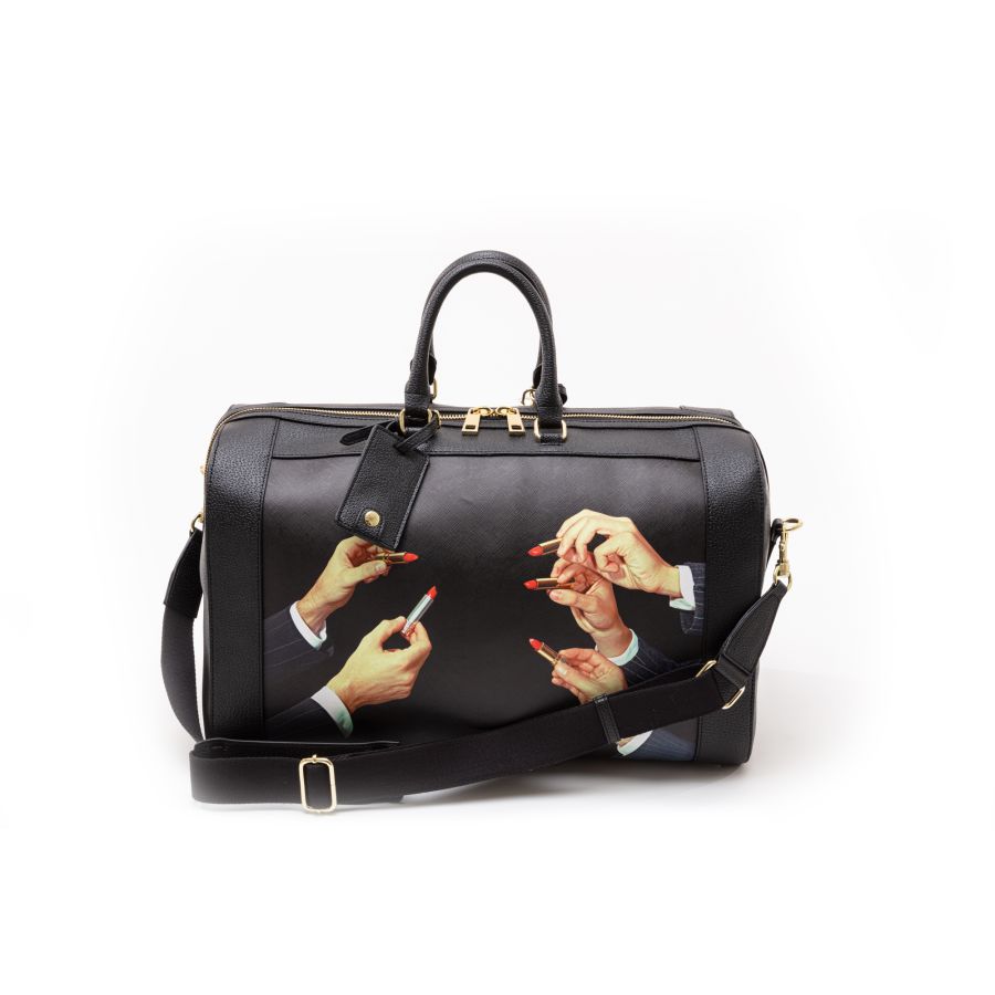 Seletti Travel Kit Travel Bag Black Lipstick Offerte esclusive