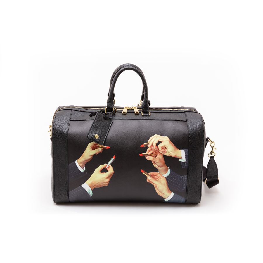 Seletti Travel Kit Travel Bag Black Lipstick Offerte esclusive