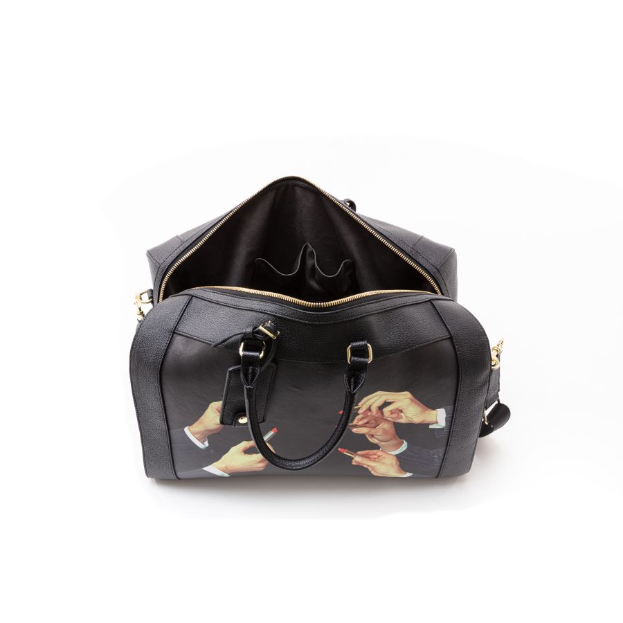 Seletti Travel Kit Travel Bag Black Lipstick Offerte esclusive