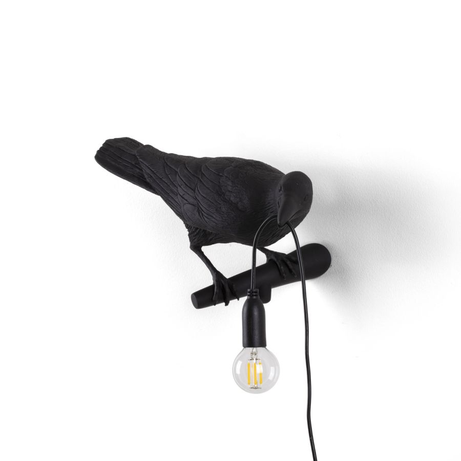 Seletti Bird Lamp Black Looking Right OUTDOOR Limitato a 3 giorni