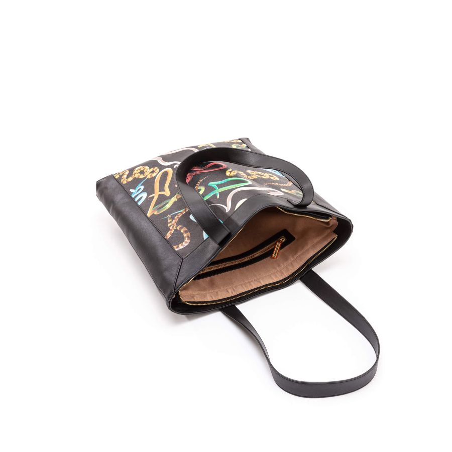 Seletti Travel Kit Tote Bag Snakes In Vendita