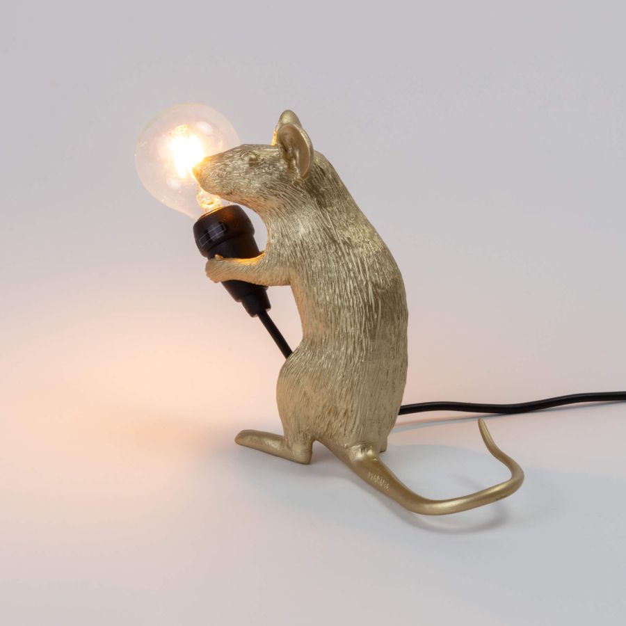 Seletti Mouse Lamp Mac Gold Offerta esclusiva