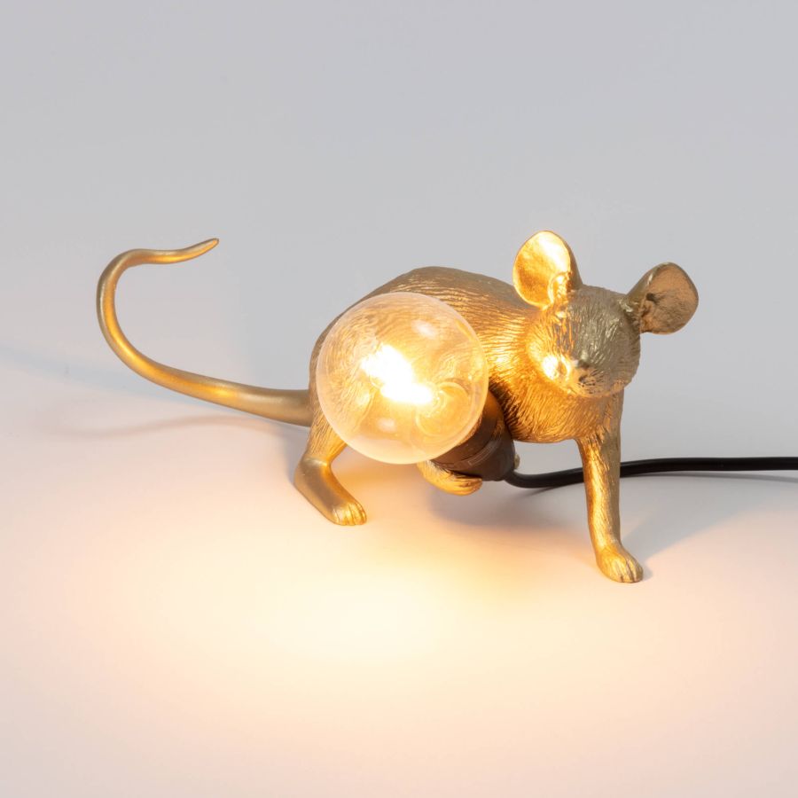 Seletti Mouse Lamp Lop Gold Vendite stagionali