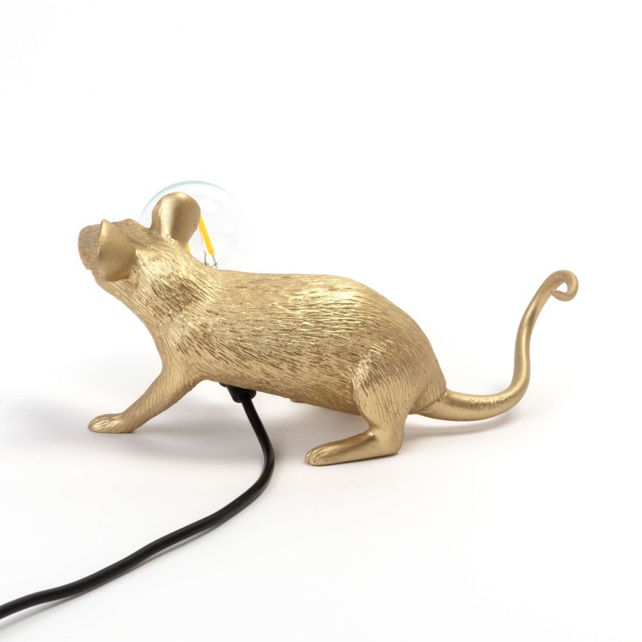 Seletti Mouse Lamp Lop Gold Vendite stagionali