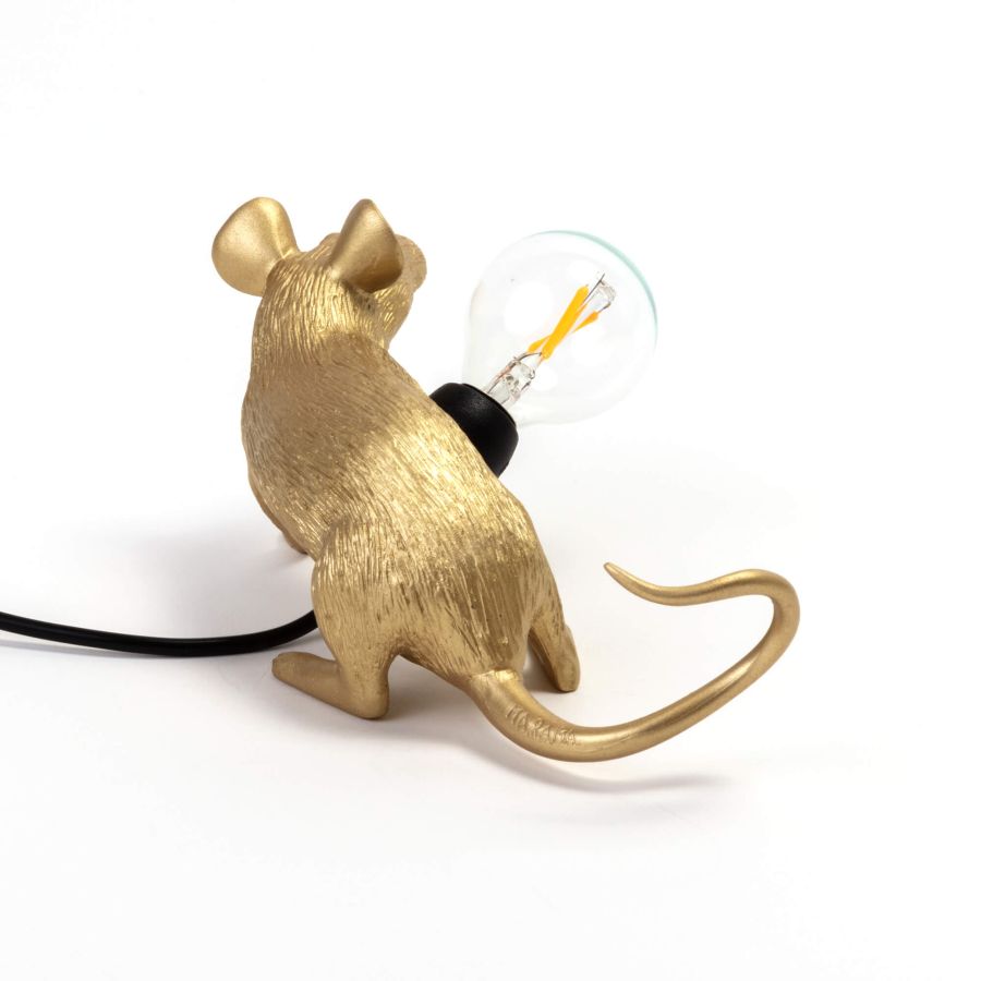Seletti Mouse Lamp Lop Gold Vendite stagionali