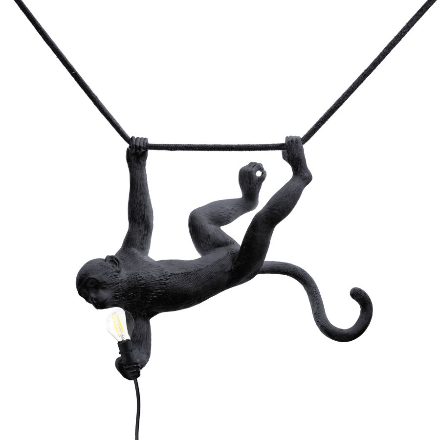 Seletti The Monkey Lamp Swing Black Offerta settimanale