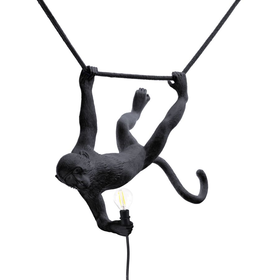 Seletti The Monkey Lamp Swing Black Offerta settimanale