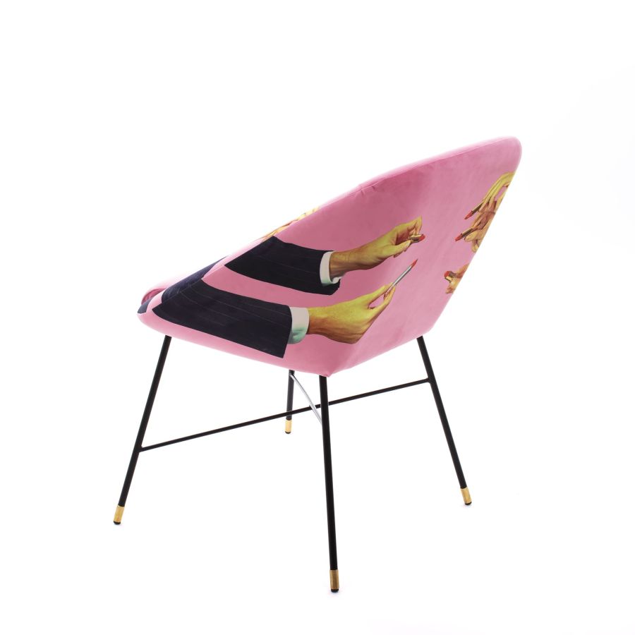 Seletti Padded Chair Lipsticks Pink Ritorno libero