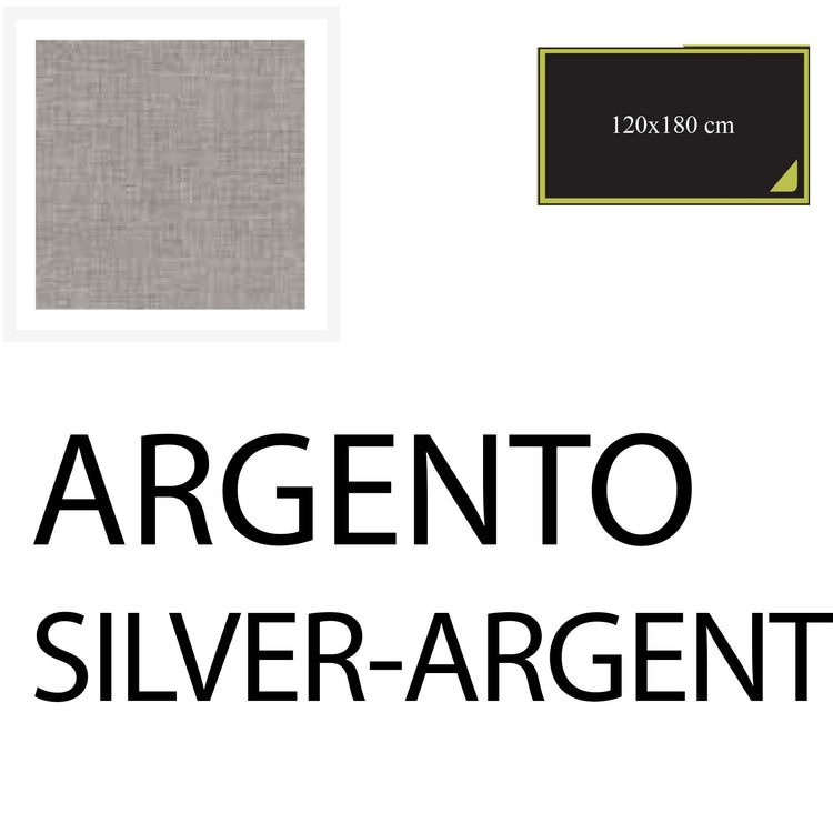 Serafino Zani Tovaglia 180x120 cm Argento Fino Al -60%