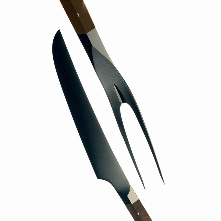 Serafino Zani FINLANDIA • Coppia coltello e forchettone da arrosto design Wirkkala