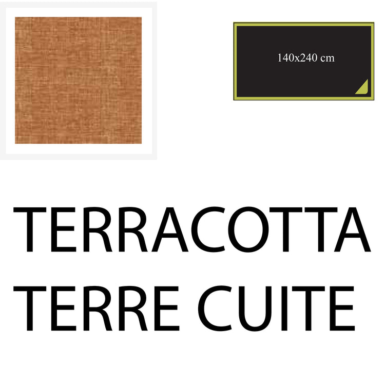 Serafino Zani Tovaglia 240x140 cm Terracotta