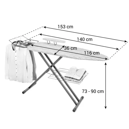 ﻿Tescoma ASSE DA STIRO CON STIRAMANICHE Italia