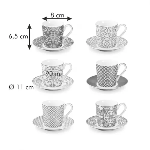 Tescoma TAZZINE DA CAFFÈ CON PIATTINO Empire In Linea