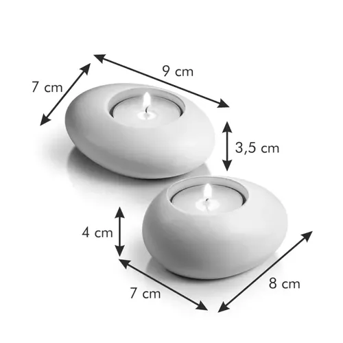 Tescoma PORTA TEALIGHT STONES GRIGIO Offerta migliore