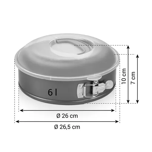 Tescoma TORTIERA APRIBILE ø 26 cm CON COPERCHIO Offerta speciale