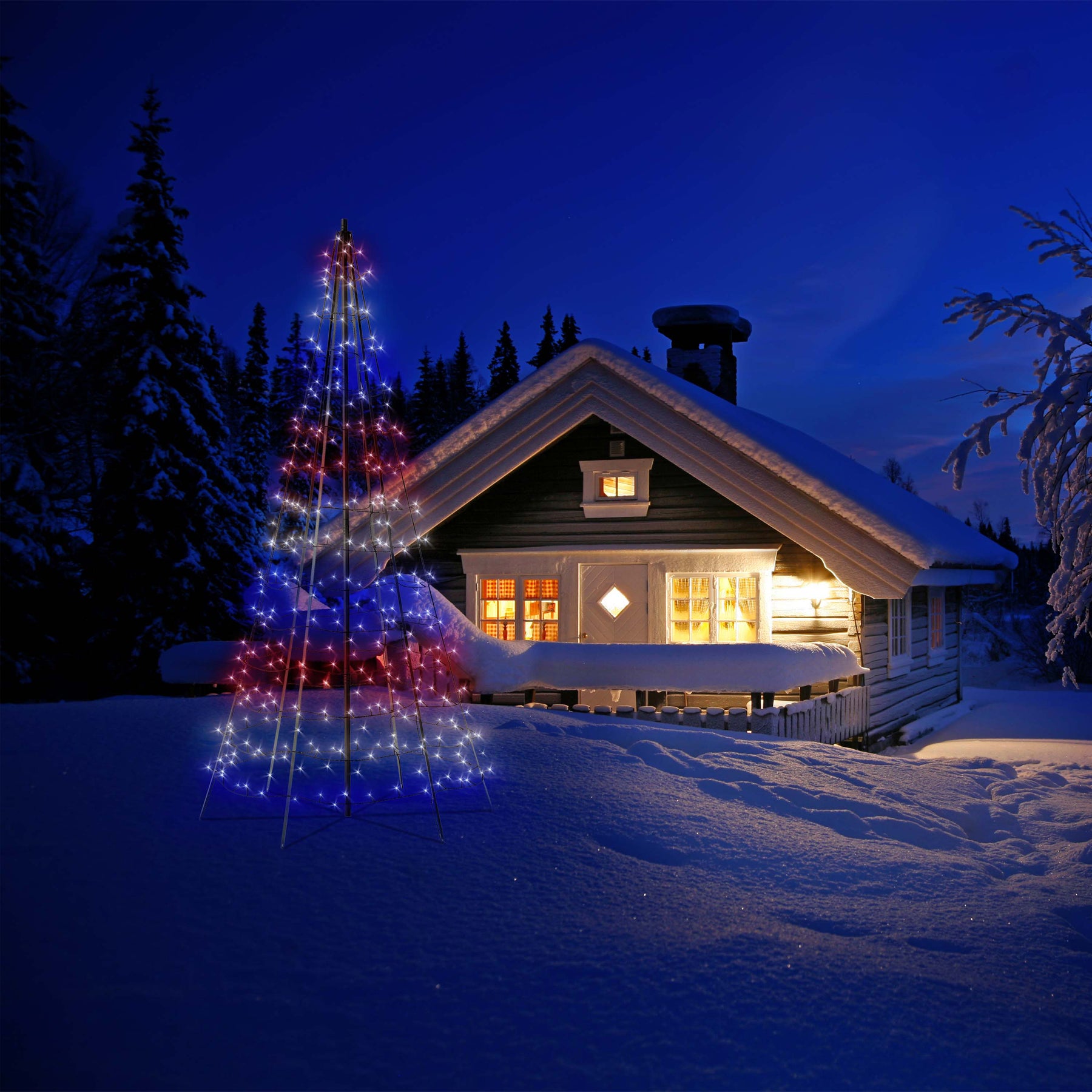 Twinkly Light Tree (edizione multicolore + bianco) Outlet
